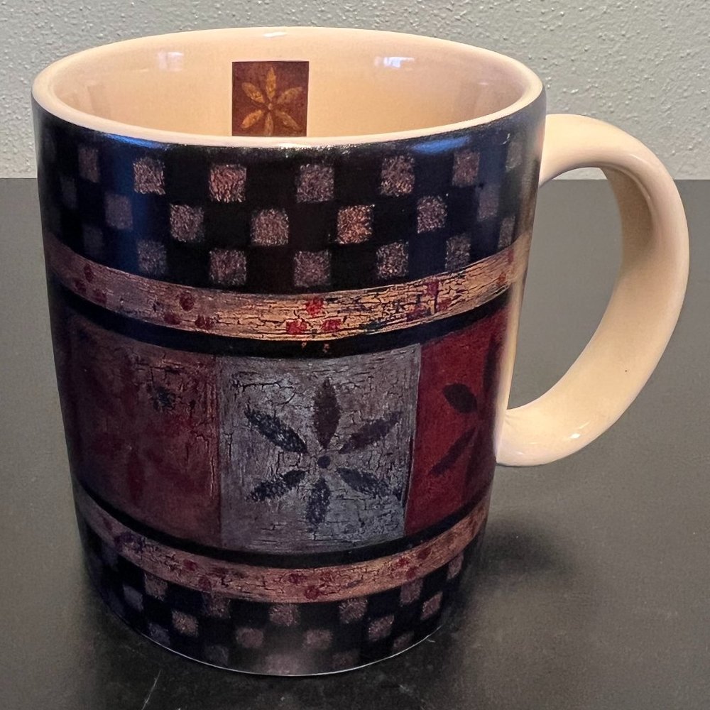 Vtg LANG & WISE Primitives Collector Mugs The Parlor Ellen Stouffer Coffee Cup